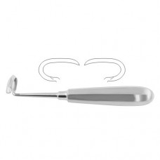 Doyen Rib Raspatory Curved Right - For Children Stainless Steel, 17.5 cm - 7"